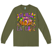 Army Green Let them eat cake Long Sleeve Tee - HowdyJamesFarm