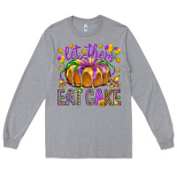 Heather Grey Let them eat cake Long Sleeve Tee - HowdyJamesFarm