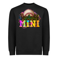 Black baseball mini Heavyweight Sweatshirt - OliviaCreatesArt