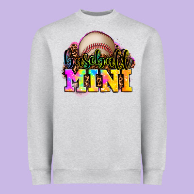 Baseball Mini Heavyweight Sweatshirt Designed By Oliviacreatesart