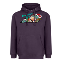 Plum merry christmas y'all kentucky Heavyweight Hoodie - CowhideDigitalArt
