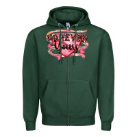 Sports Green forever yours Zipper Hoodie - FaDigitalArtStudio