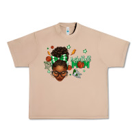 Burro Afro Messy Bun Full Face Basketball Mom Urban Heavy Tee - texasbilliewilder