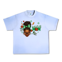 Grape Ice Afro Messy Bun Full Face Basketball Mom Urban Heavy Tee - texasbilliewilder