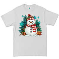 Dove Grey christmas snowman Premium Tee - MaliasSmallBusiness