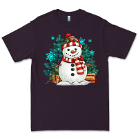 Plum christmas snowman Premium Tee - MaliasSmallBusiness