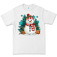 White christmas snowman Premium Tee - MaliasSmallBusiness