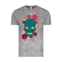 Cloud Rock Skull with flowers Vintage Tee - Bettercallsaul