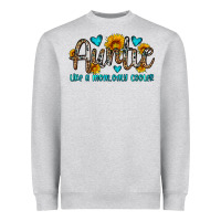Auntie Like A Mom Only Cooler Heavyweight Sweatshirt | Teevron