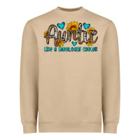 Mushroom auntie like a mom only cooler Heavyweight Sweatshirt - OliviaCreatesArt