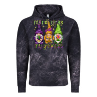 Cloud Black Mardi Gras with my gnomes Vintage Hoodie - NancyCooperArtShop