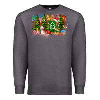Charcoal Heather Christmas teacher Premium Sweatshirt - CowhideDigitalArt