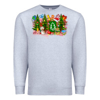 Heather Grey Christmas teacher Premium Sweatshirt - CowhideDigitalArt