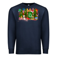 Navy Christmas teacher Premium Sweatshirt - CowhideDigitalArt