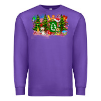 Purple Christmas teacher Premium Sweatshirt - CowhideDigitalArt