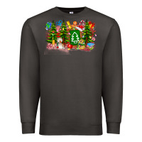Smoke Christmas teacher Premium Sweatshirt - CowhideDigitalArt