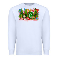 White Christmas teacher Premium Sweatshirt - CowhideDigitalArt