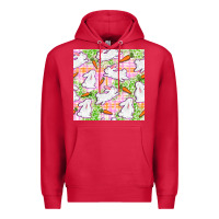 Cardinal Easter Bunnies With Carrots Seamless Pattern Premium Hoodie - BundleAndBundleShop