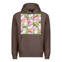 Coffee Easter Bunnies With Carrots Seamless Pattern Premium Hoodie - BundleAndBundleShop