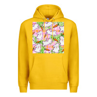 Lemon Easter Bunnies With Carrots Seamless Pattern Premium Hoodie - BundleAndBundleShop