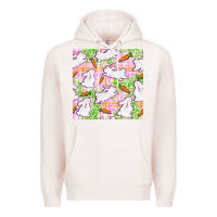 Pale Pink Easter Bunnies With Carrots Seamless Pattern Premium Hoodie - BundleAndBundleShop