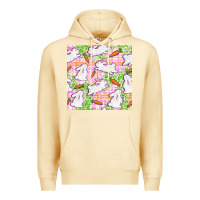 Pina Colada Easter Bunnies With Carrots Seamless Pattern Premium Hoodie - BundleAndBundleShop