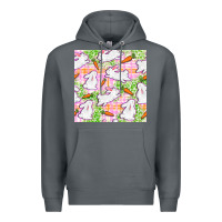 Rock Easter Bunnies With Carrots Seamless Pattern Premium Hoodie - BundleAndBundleShop
