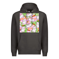 Smoke Easter Bunnies With Carrots Seamless Pattern Premium Hoodie - BundleAndBundleShop