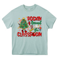 Arona rockin around the clasroom teacher Heavy Core Tee - MaliasSmallBusiness
