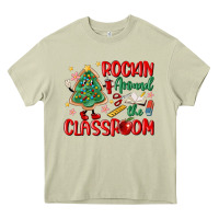 Mossy rockin around the clasroom teacher Heavy Core Tee - MaliasSmallBusiness