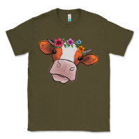 Army Green cow with flowers Classic Tee - Bettercallsaul