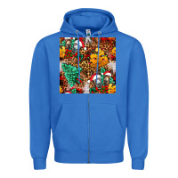 True Royal christmas donkeys Zipper Hoodie - FaDigitalArtStudio