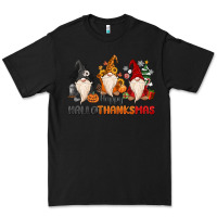 Black Happy Hallothanksmas Premium Tee - MaliasSmallBusiness