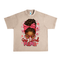 French Oak one loved mama afro messy bun Urban Heavy Tee - texasbilliewilder
