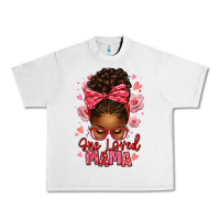 Lunar Rock one loved mama afro messy bun Urban Heavy Tee - texasbilliewilder