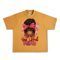 Peanut Butter one loved mama afro messy bun Urban Heavy Tee - texasbilliewilder