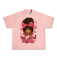 Salmon one loved mama afro messy bun Urban Heavy Tee - texasbilliewilder