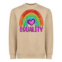 Mushroom equality rainbow Heavyweight Sweatshirt - OliviaCreatesArt