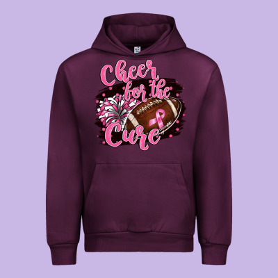 Cheer For The Cure Urban Hoodie Designed By Barkaloodesign