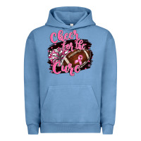 Pigment Pebble Blue cheer for the cure Urban Hoodie - BarkalooDesign