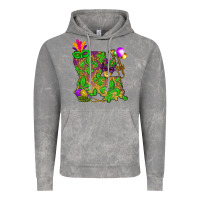 Cloud Rock Louisiana map Mardi Gras Vintage Hoodie - NancyCooperArtShop