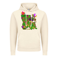 Vintage Artic Louisiana map Mardi Gras Vintage Hoodie - NancyCooperArtShop