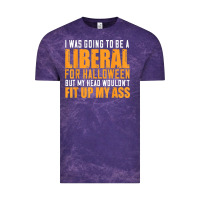 Cloud Purple i was going to be a liberal for halloween but my head Vintage Tee - longCreatives