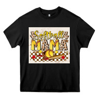 Black softball mom Heavy Core Tee - JahusDesignShop
