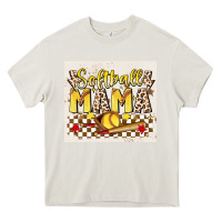 Cream softball mom Heavy Core Tee - JahusDesignShop