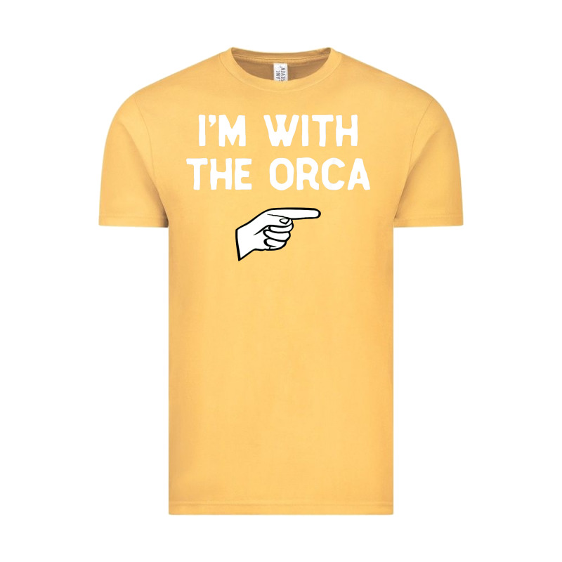 Im With The Orca Costume Halloween Matching Party Vintage Tee by longCreatives | Teevron