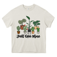 Cream just one more plant Heavy Core Tee - MaliasSmallBusiness