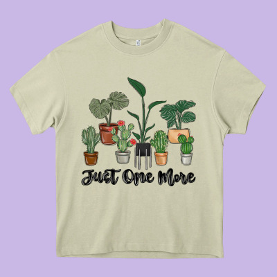 Just One More Plant Heavy Core Tee Designed By Maliassmallbusiness