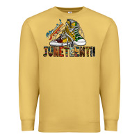 Antique Gold steppin into juneteenth Premium Sweatshirt - SublimationCraftShop