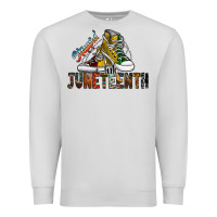 Dove Grey steppin into juneteenth Premium Sweatshirt - SublimationCraftShop